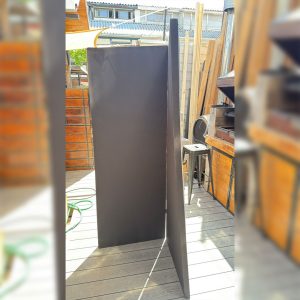 Biombo Acústico Dos Cuerpos Negro LIQ